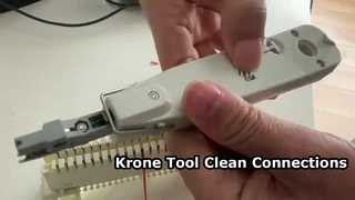 So verwenden Sie das Krone Punch Down Tool für das Krone Modul