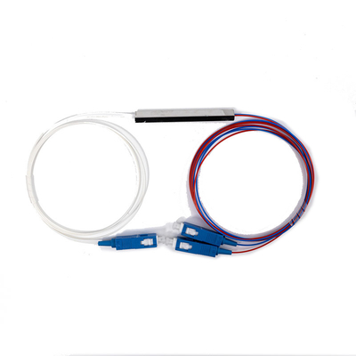 Zusammengestellter 1*2 SC UPC Mini-Type Glasfaser-PLC-Splitter mit G657A Faser 0,9mm