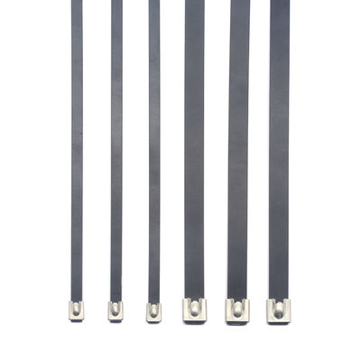 Ball Lock Stainless Steel Epoxy Coated Cable Tie for Extreme Temperature Environments