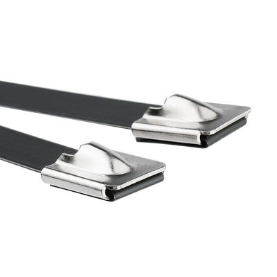 Bunding Wires Self-locking Black Spray-Coated Metal Cable Ties PVC Stainless Steel Cable Ties