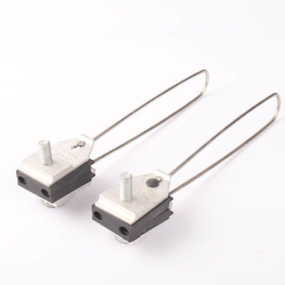 Aluminum Alloy ADSS Anchor Clamp Self Adjusting For 4 Cores Overhead Aerial Cable