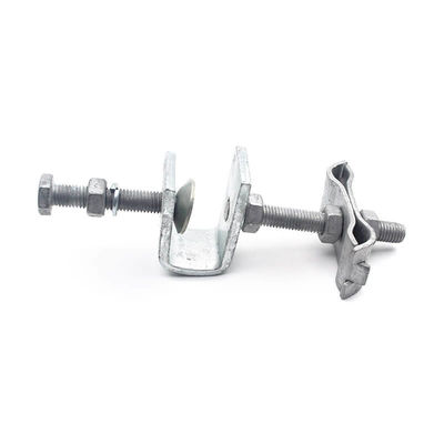 Galvanized Steel Down Lead Clamp Metal ADSS For Pole And Tower