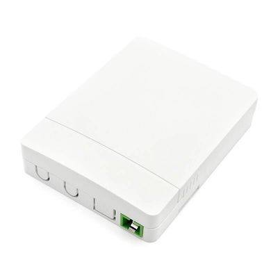 ABS PC Optical Termination Outlet With SC Adapters Fiber Access Terminal