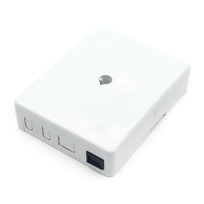 White Indoor Fiber Wall Socket Outlet Optical Cable Wall Socket