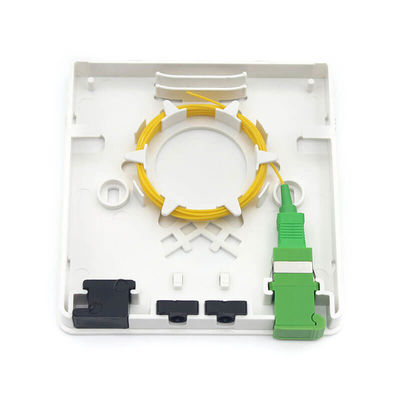 2 Cores 4 Cores Fiber Optic Terminal Socket ABS Plastic For FTTH