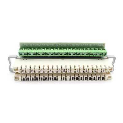 Indoor KRONE LSA Module Idc With Screw Terminal Flexible Green