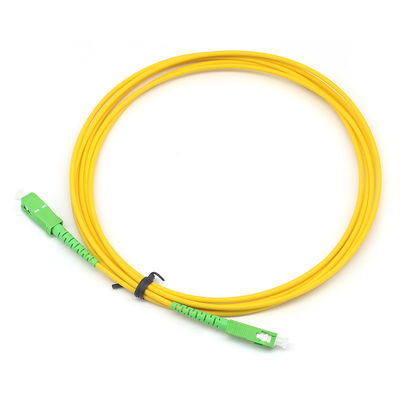Simplex Fiber patch cable SC APC to SC APC Single-mode For Data Center