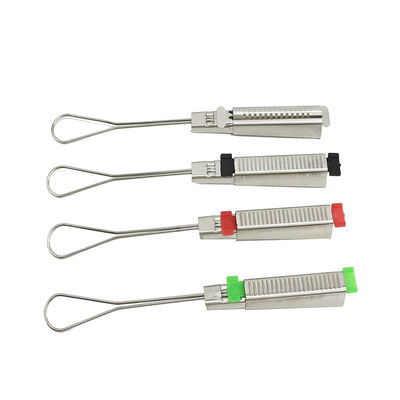 Optical Fiber Cable Drop Wire Clamp Flat Structure Stainless Steel