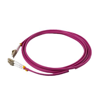 Indoor LC PC Duplex Fiber Optic Multimode Patch Cord 3.0mm