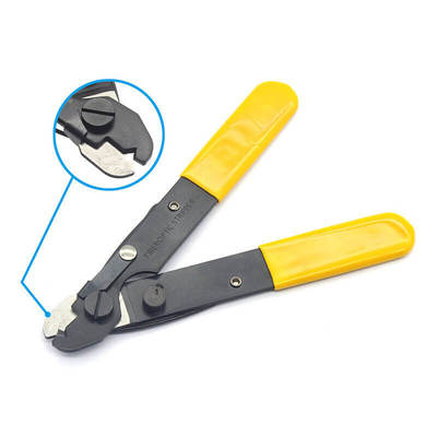 Yellow Handle Single Hole Wire Cutter Fiber Optical Cable Stripper