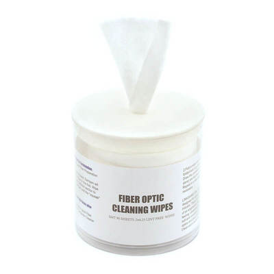 Optical-Grade Fiber Optic Cleaning Wipes 90-Pack White