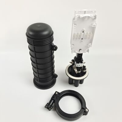 1 In 3 Out Ports Dome Fiber Optic Splice Closure with 48 Cores Heat Shrinkable Sealing for Aerial and Pole-Mounting