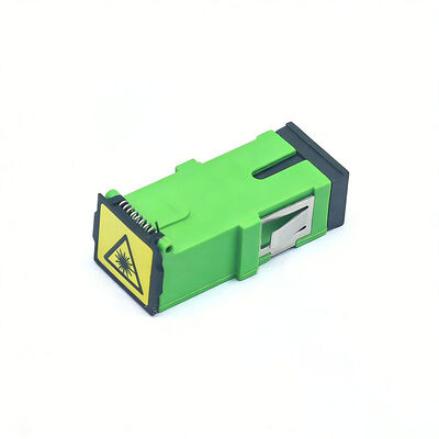 Insertion Loss ≤ 0.2 dB Fiber Optic SC Adapter Simplex with Flip Auto Shutter and 500 Cycle Durability