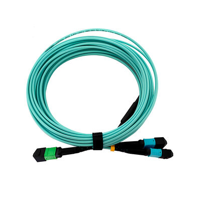 MTP/MPO to MPO OM3/OM4/OM5 3.0mm Fiber Optic Trunk Cable with 8~44 Fibers