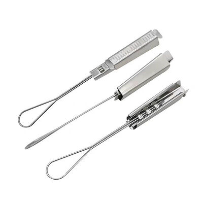 201 Stainless Steel 1 - 2 Pair FTTH Hardware Drop Wire Tension Clamp