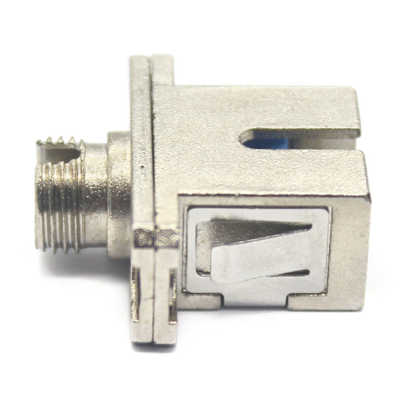 CATV System SC UPC to FC UPC Simplex Adapter in Metal Case with Flange