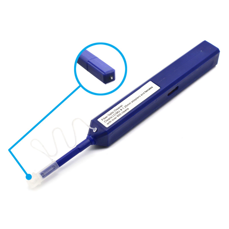 Universal 1.25mm Bule Fiber Optic Cleaner Pen For LC MU Connectors
