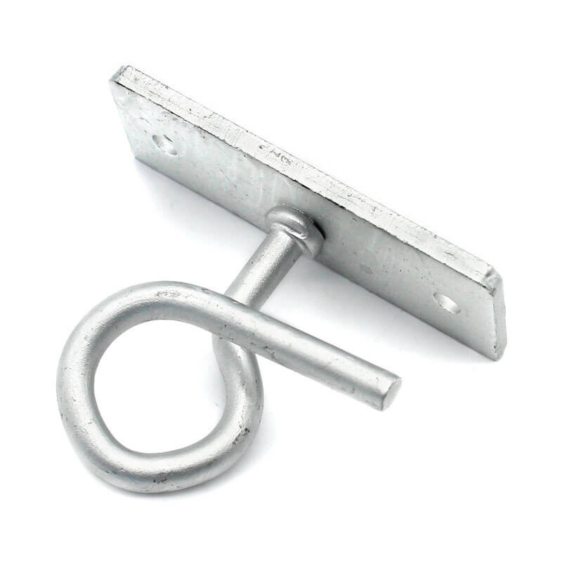 FTTH Drop Cable Fitting Draw Hook C-Type Aluminum Alloy Pole Bracket