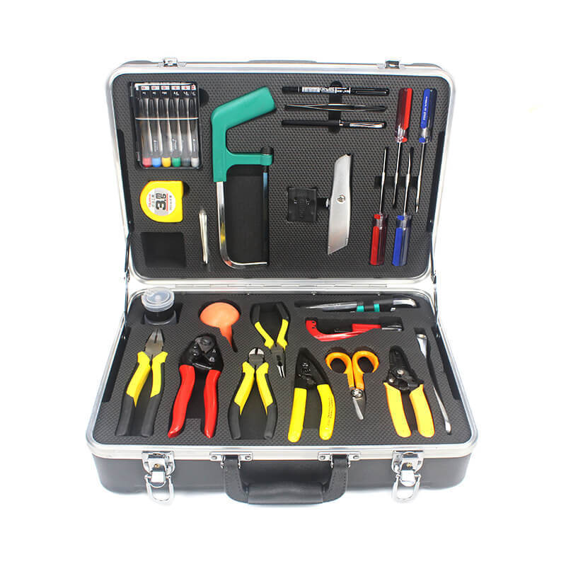 ABS Material OEM FTTH Assembly Fiber Optic Tool Kit for FTTA FTTB FTTH