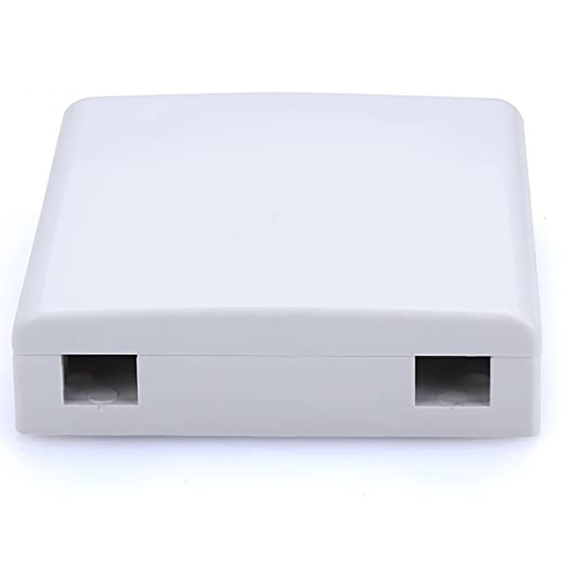 86 x 86 x 25 mm Fiber Optic Termination Wall Socket with 4 Cores and Fire Resistance UL94-0