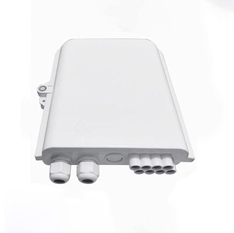 Outdoor ABS 8 Cores Fiber Optic Distribuction Box Waterproof FTTH Terminal Box