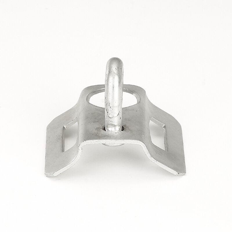 Galvanized Steel ADSS Anchor Clamp for FTTx Pole Mounted with 65*65*54mm Size
