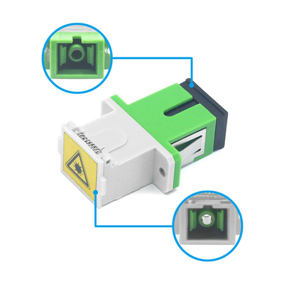 Speichertemperatur 40°C bis 85°C SC APC Glasfaseradapter mit Filp-Autoverschluss und Flansche