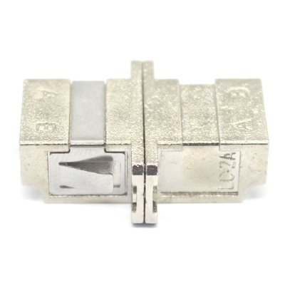 Metallgehäuse Faser DX LC UPC Duplex sm Adapter mit Flansche Niedriger Einsetzverlust von 0,2 dB