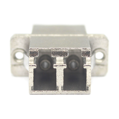 Metallgehäuse Faser DX LC UPC Duplex sm Adapter mit Flansche Niedriger Einsetzverlust von 0,2 dB