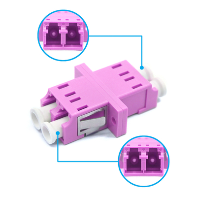 OM4 Apc-Faser-Anschluss Multimode Duplex-Adapter-Netzwerk mit Flansche