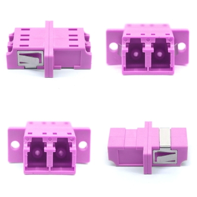 OM4 Apc-Faser-Anschluss Multimode Duplex-Adapter-Netzwerk mit Flansche