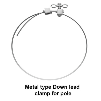 Hot Dip Galvanized Flat Iron Down Lead Clamp für Turm verwendet Leiter Klammer von Kabel