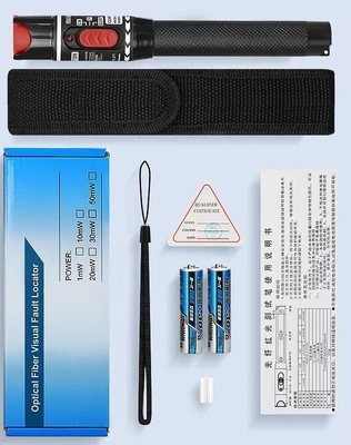 Glasfaser-Rotlicht-Stift 10mw Visueller Fehlerlocker 50 km VFL 30 KM Zeit 1 Jahr 1 Zeit