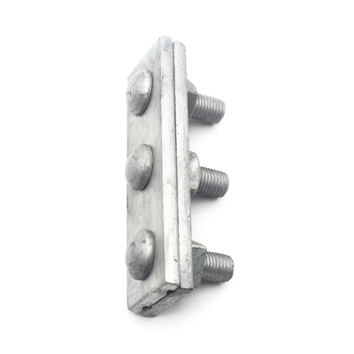 250daN MBL Galvanisiertes Stahl-Überleitungskabel Gerade 3 Löcher Winkel 1/2 &quot;Guy Klammer