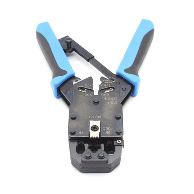 RJ-45 RJ-12 RJ-11 8P8C 6P6C 4P4C Kabelschneider mit Stripper aus mittlerem Stahlmaterial