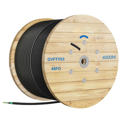 Armor Doppeljacke Glasfaserkabel Dauerhaftes FTTH GYFTY53 50/125um 62.5/125um