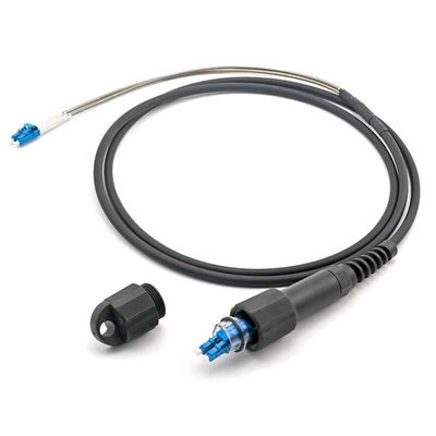 ZET Duplex LC UPC PDLC Glasfaserwasserdicht verstärkter Stecker