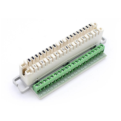Innenraum KRONE LSA Modul Idc mit Schraubterminal Flexibel Grün