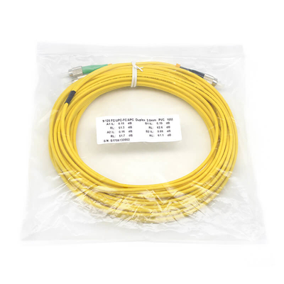 PVC-Faser-Optik-Patch-Schnur Nasswiderstand FC APC zu FC UPC Dehnbarkeit