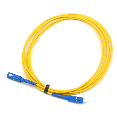 Einfache Faseroptik-Patch-Schnur SC UPC zu SC UPC SM PVC für Innenräume