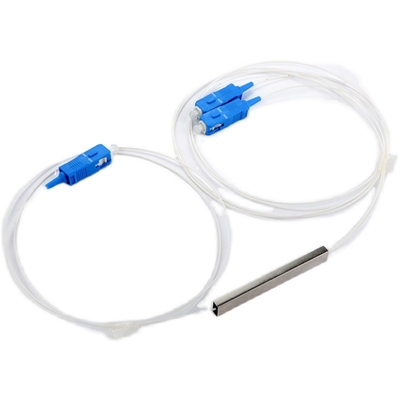 1X2 SC UPC LSZH Glasfaser PLC Splitter 0,9mm Mini Stahlröhre