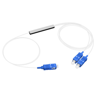 1X2 SC UPC LSZH Glasfaser PLC Splitter 0,9mm Mini Stahlröhre