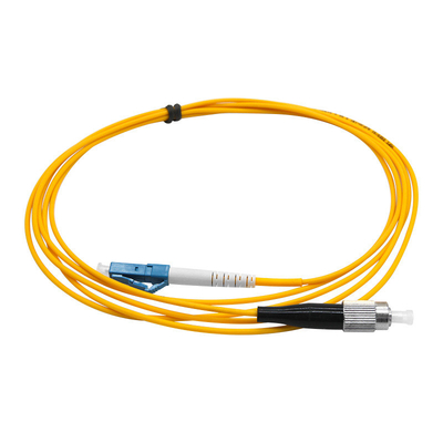 Gelbe Jacke LC UPC zu FC UPC Patch Cord Einzelmodus Simplex G657A1 LSZH 2,0 mm