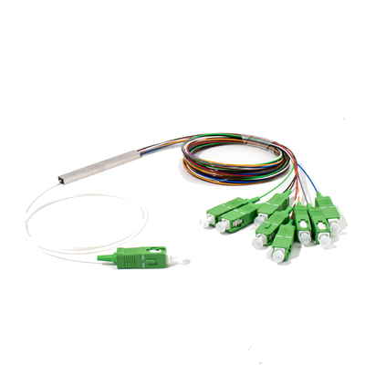 Glasfaser 1X8 Mini-PLC-Splitter SC APC-Anschluss 0,9mm, 1M