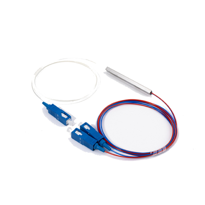 Zusammengestellter 1*2 SC UPC Mini-Type Glasfaser-PLC-Splitter mit G657A Faser 0,9mm