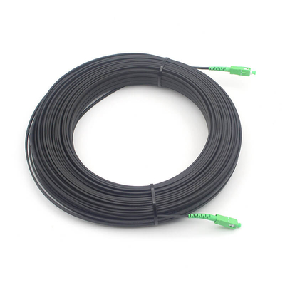 Outdoor 2*5,0mm FTTH SC APC Flach-Drop-Patchkabel Singlemode mit schwarzem Mantel
