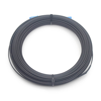 2.0*5.0mm 1FO SC UPC bis SC UPC FTTH Flat Drop Patch Cord G675A1 mit schwarzer Jacke
