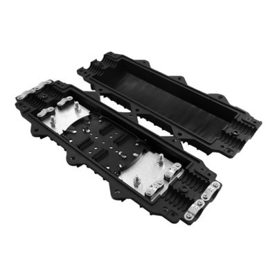 12 Fasern Horizontal Spleißbox für Glasfaser, 2 Eingänge, 2 Ausgänge