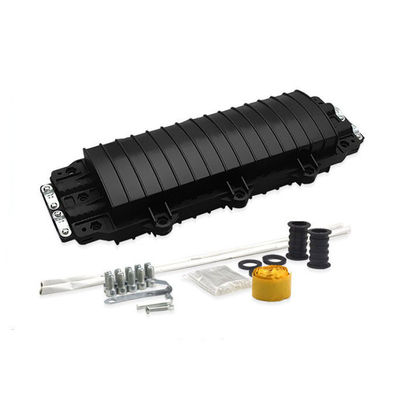 12 Fasern Horizontal Spleißbox für Glasfaser, 2 Eingänge, 2 Ausgänge