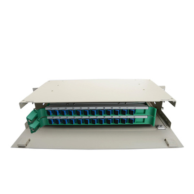 2HE 19 Zoll 12/24 Core Full Box Glasfaser-Verteilerrahmen Patch Panel ODF
